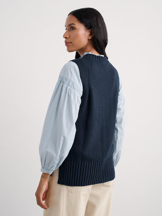 Seasalt Women's Redstart Knitted Vest In Maritime