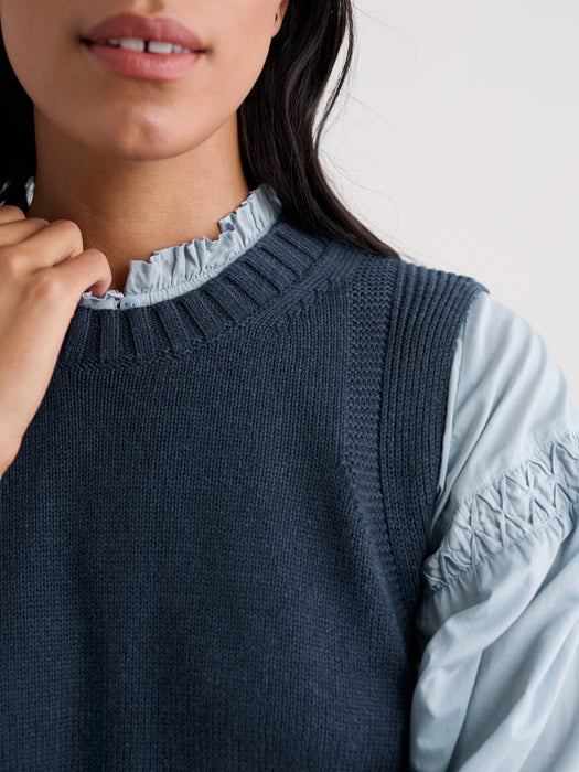 Seasalt Women's Redstart Knitted Vest In Maritime
