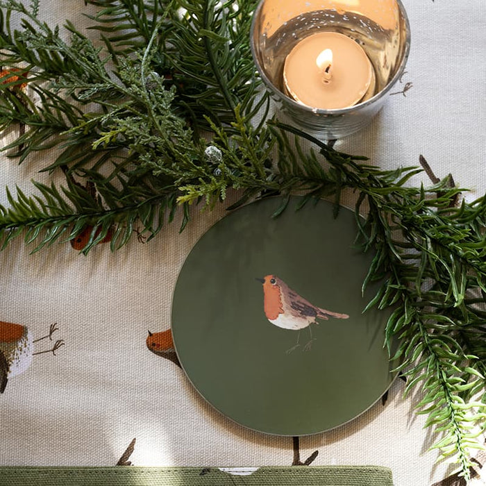 Sophie Allport Robin Circular Coasters (Set of 4)