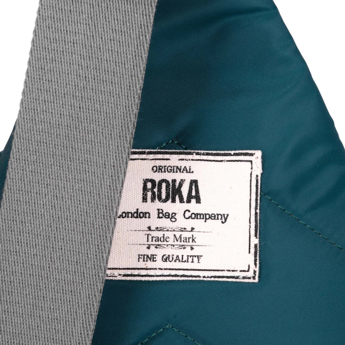 ROKA Bags Willesden B Teal Recycled Nylon Bag