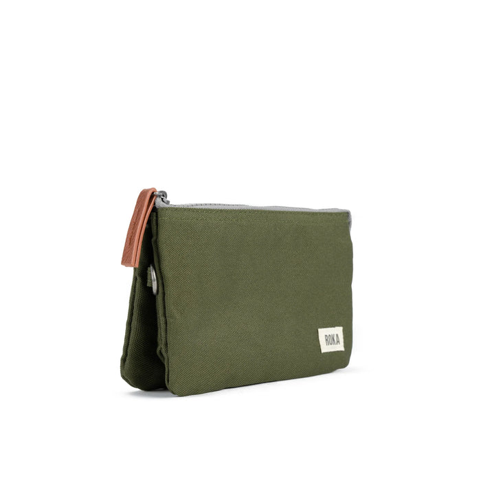 ROKA Carnaby Sustainable Canvas Moss Medium Bag