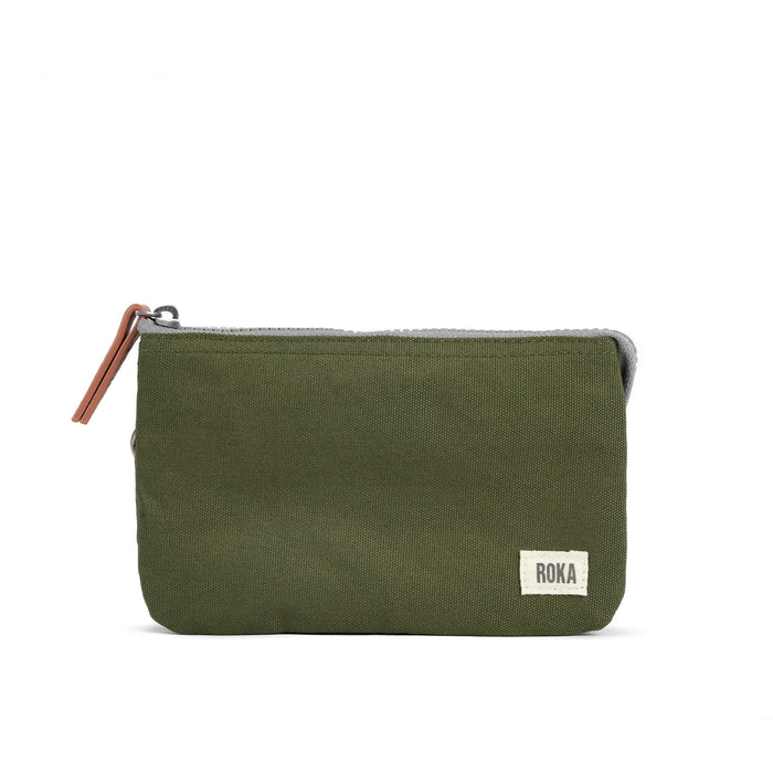 ROKA Carnaby Sustainable Canvas Moss Medium Bag