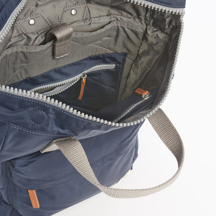 ROKA Bags Canfield Roll Top Backpack in Midnight Nylon Medium