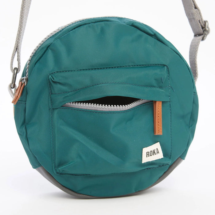 ROKA Paddington B Crossbody Sustainable Nylon Small Teal Bag