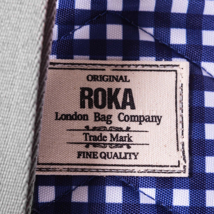 ROKA Bags Willesden Crossbody Sustainable Canvas Gingham Large