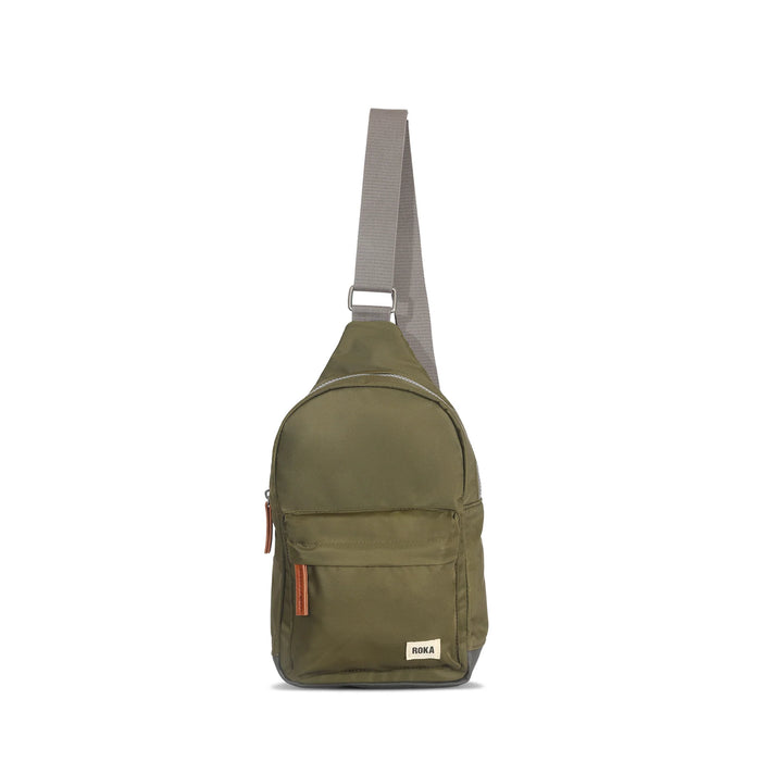 ROKA Bags Willesden Crossbody Sustainable Nylon Military