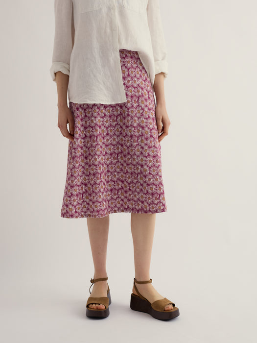Seasalt Women's Rose Skirt Skirt In Painted Asters Dark Freesia