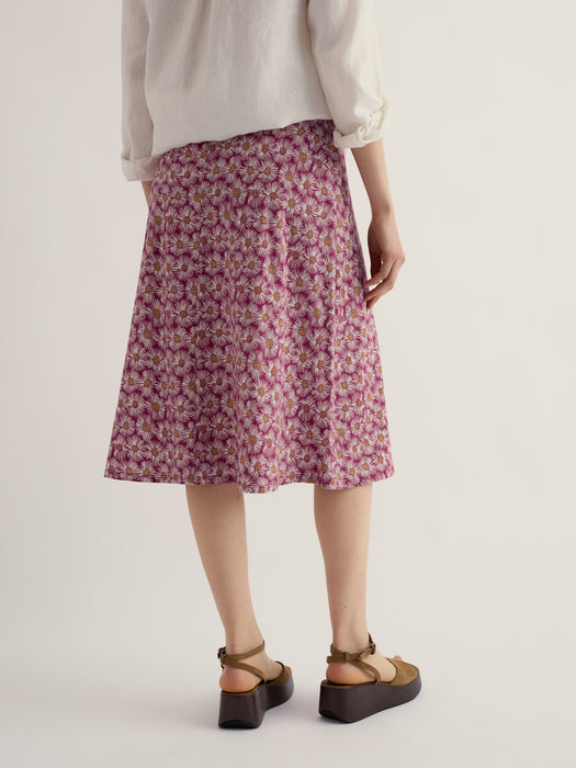 Seasalt Women's Rose Skirt Skirt In Painted Asters Dark Freesia