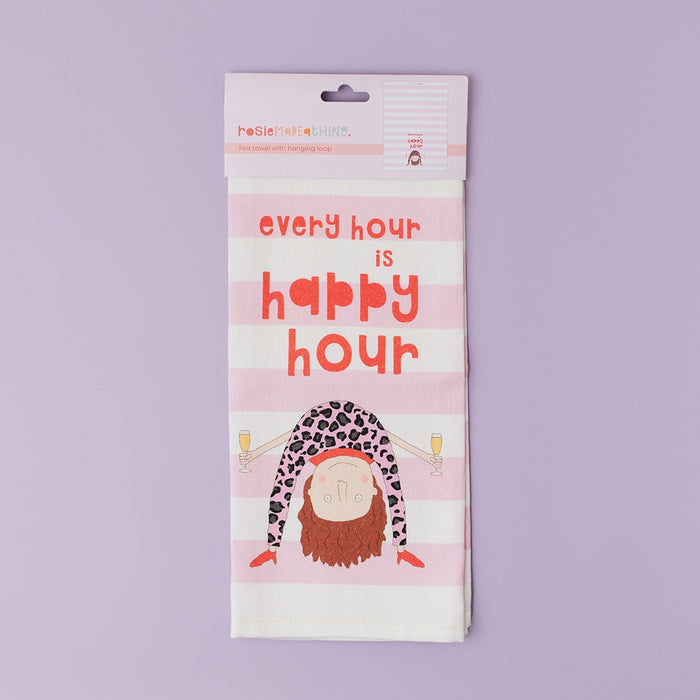 Rosie Made A Thing Tea Towel - Happy Hour Tea