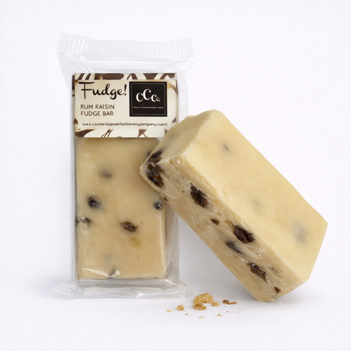Cambridge Confectionery Co Rum And Raisin Fudge Bar 100g
