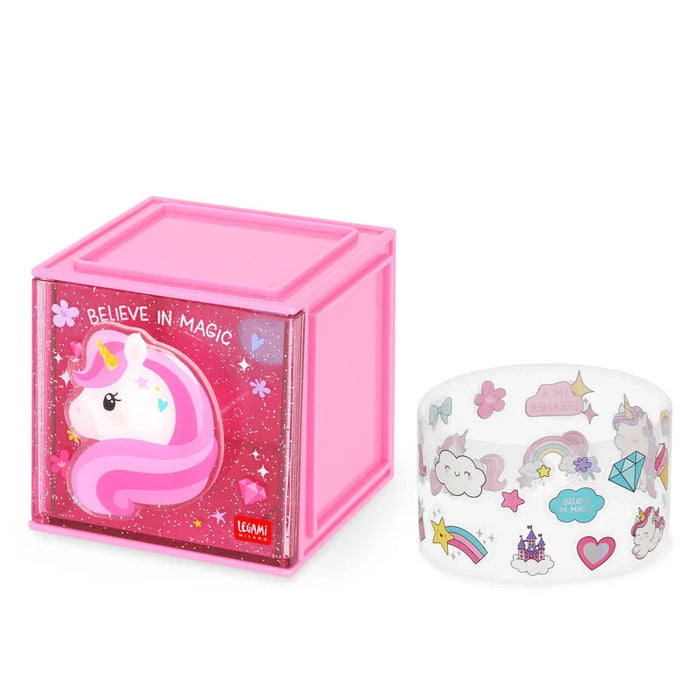 Legami Stackable Desk Storage Box - Unicorn