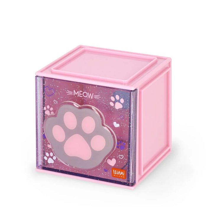 Legami Stackable Desk Storage Box - Kitty