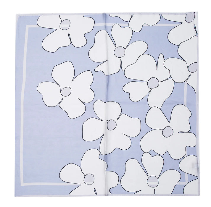Park Lane Scarf - White Flowers