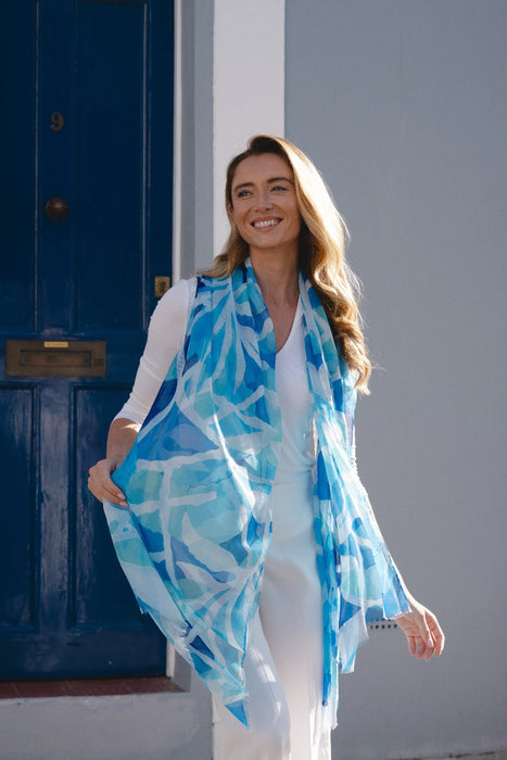 Park Lane Scarf - Sapphire