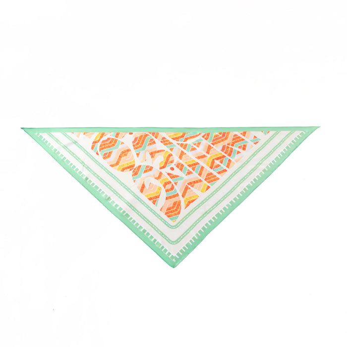 Park Lane Scarf - Green & Orange