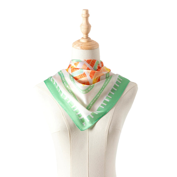 Park Lane Scarf - Green & Orange