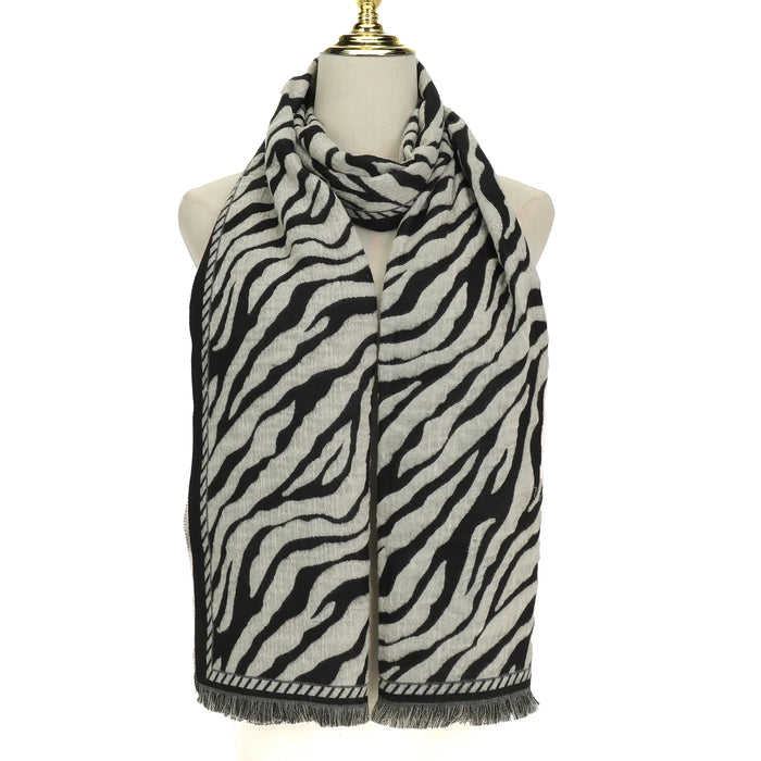 Park Lane Scarf In Zebra