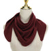 Maroon scarf on a mannequin with a white background