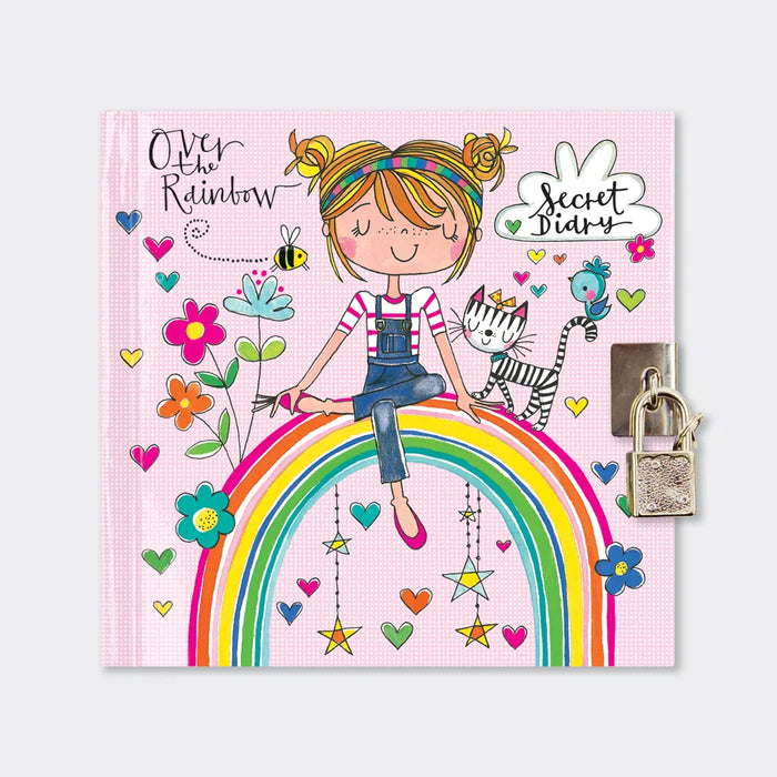 Rachel Ellen Lockable Secret Diary - Over the Rainbow