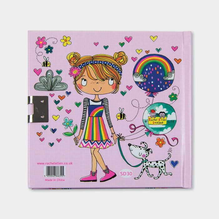 Rachel Ellen Lockable Secret Diary - Over the Rainbow