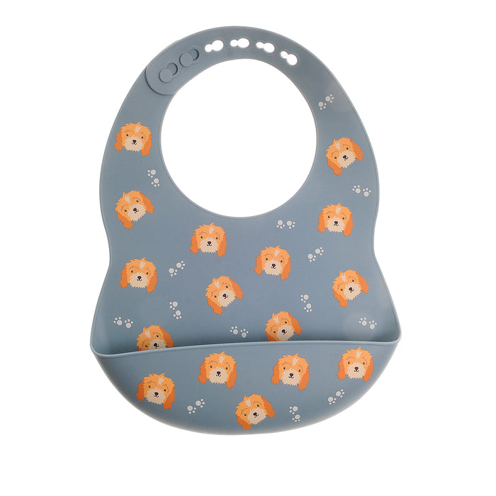Ziggle Catch It Silicone Bib Cockapoo