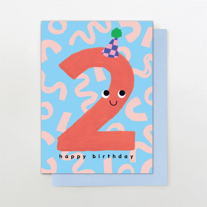 Stop the Clock Age 2 Boy Birthday Card