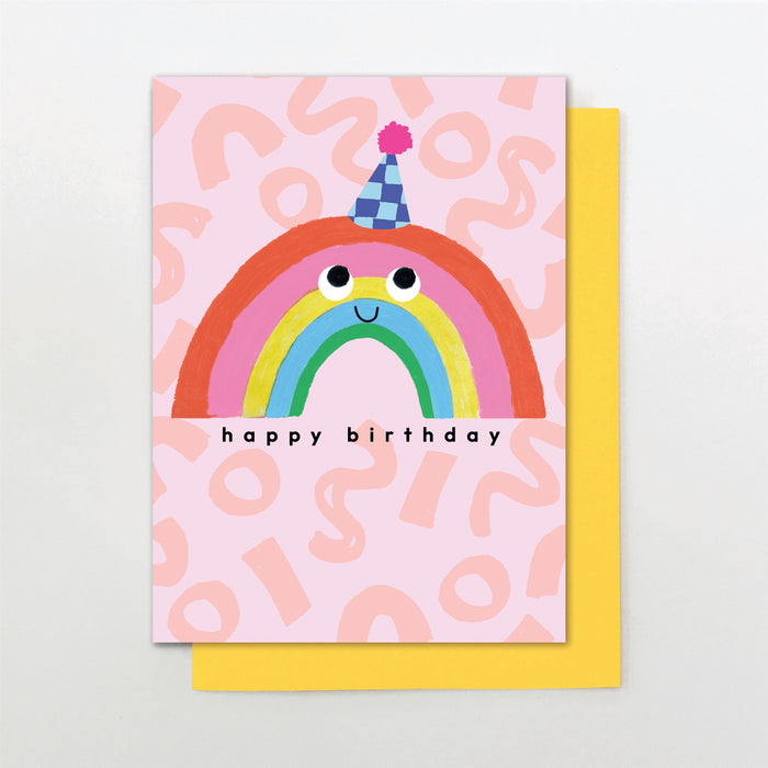 Stop the Clock Birthday Rainbow Card