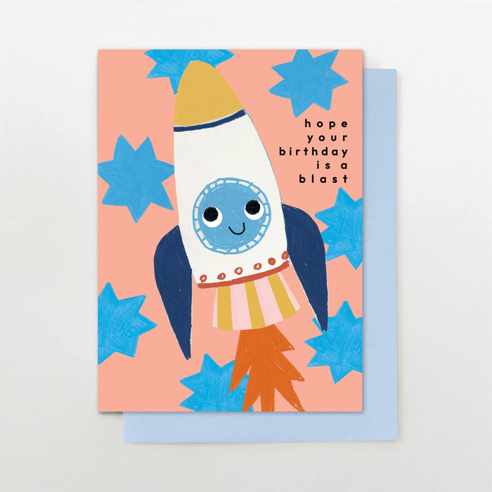 Stop the Clock Birthday Rocket Card