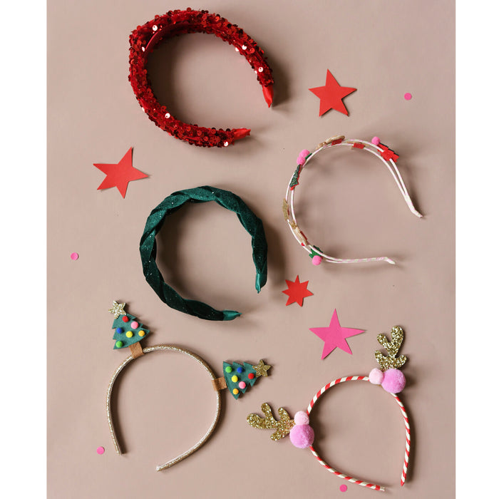 Rockahula Velvet Christmas Tree Headband