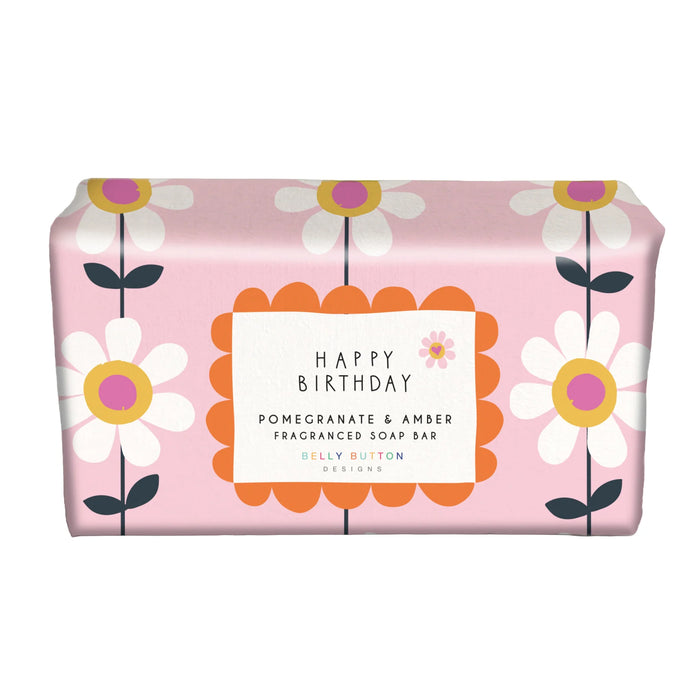 Belly Button Fragranced Soap Bar Happy Birthday