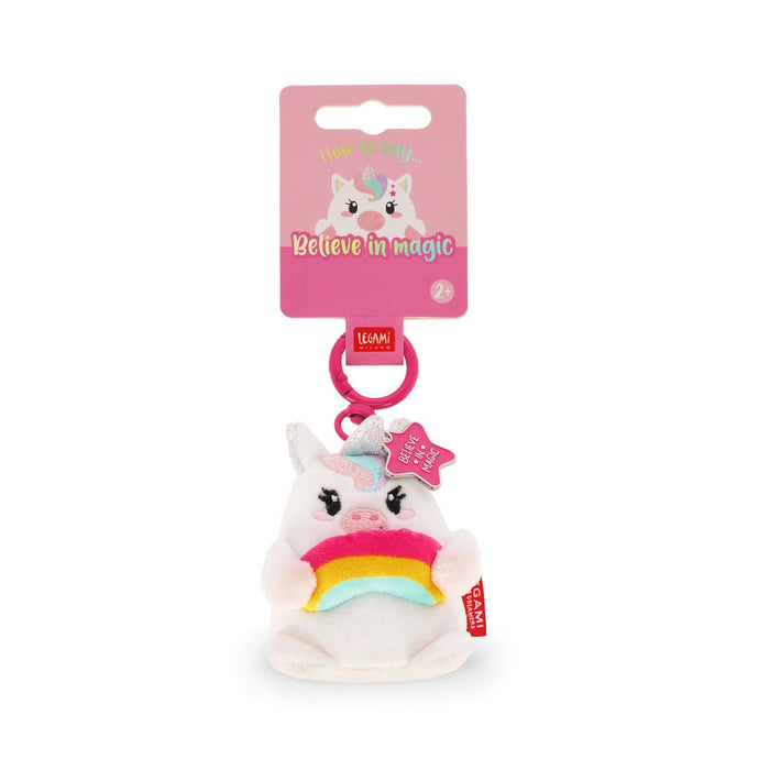 Legami Plush Key Ring - Tiny Super Soft! - Unicorn