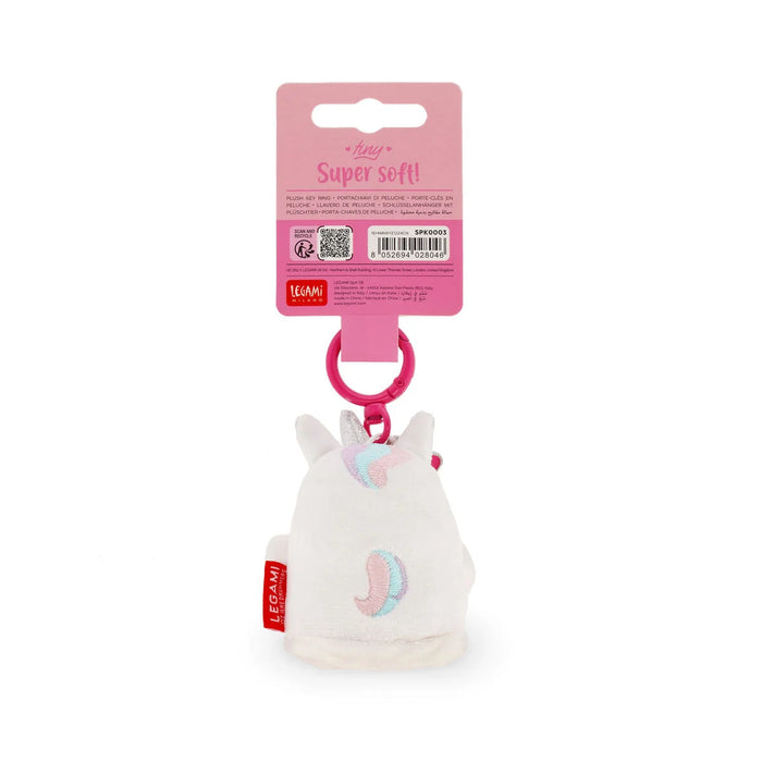 Legami Plush Key Ring - Tiny Super Soft! - Unicorn