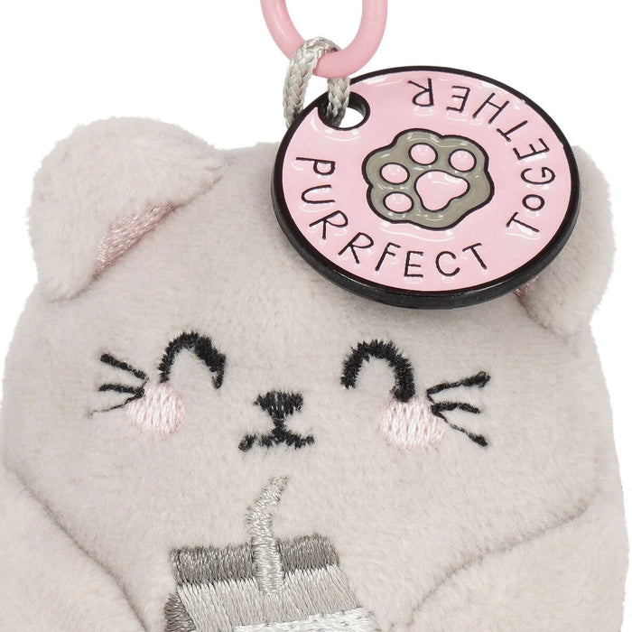 Legami Plush Key Ring - Tiny Super Soft! - Kitty