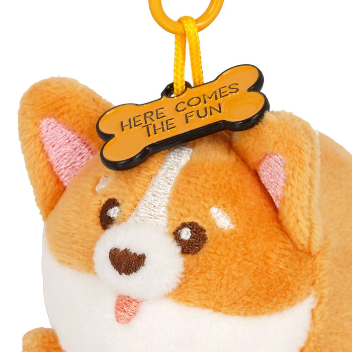 Legami Plush Key Ring - Tiny Super Soft! - Corgi