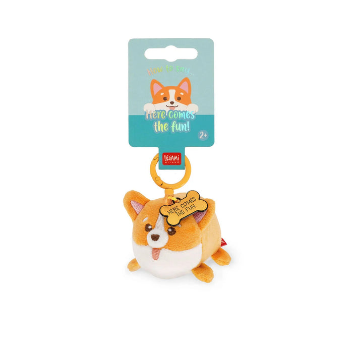 Legami Plush Key Ring - Tiny Super Soft! - Corgi