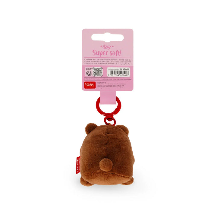 Legami Plush Key Ring - Tiny Super Soft! - Teddy Bear