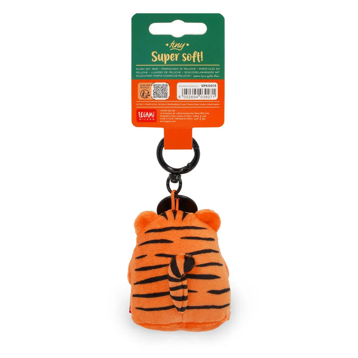 Legami Plush Key Ring - Tiny Super Soft! - Tiger