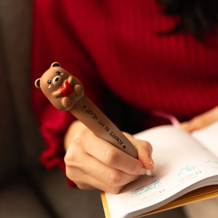 Legami Always In My Heart Teddy Bear Squishy Pen
