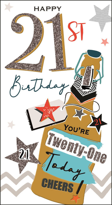 Jonny Javelin ' 21st Birthday' Birthday Card