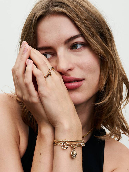 Pandora ME Link Chain Bracelet 14k Gold Plating