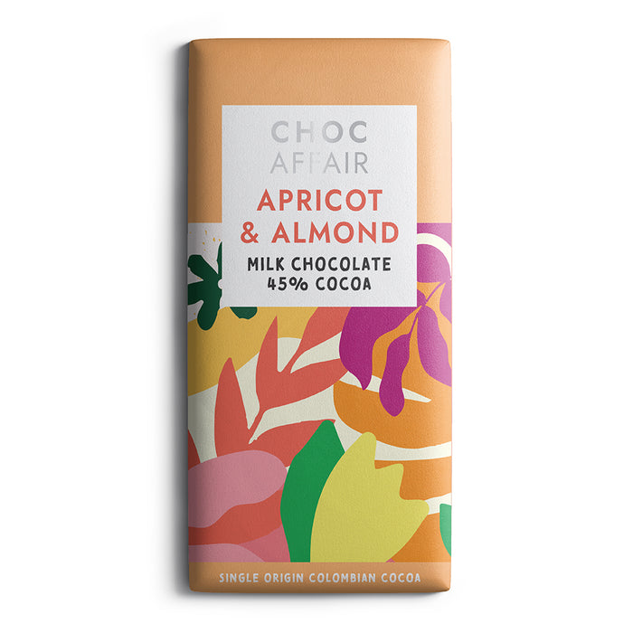 Choc Affair Apricot And Almond Milk Chocolate Bar