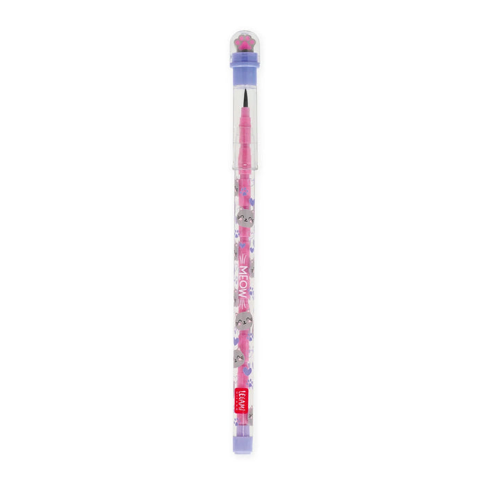 Legami Stackable Pencil With Eraser - Kitty
