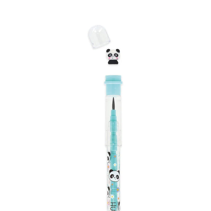 Legami Stackable Pencil With Eraser - Panda