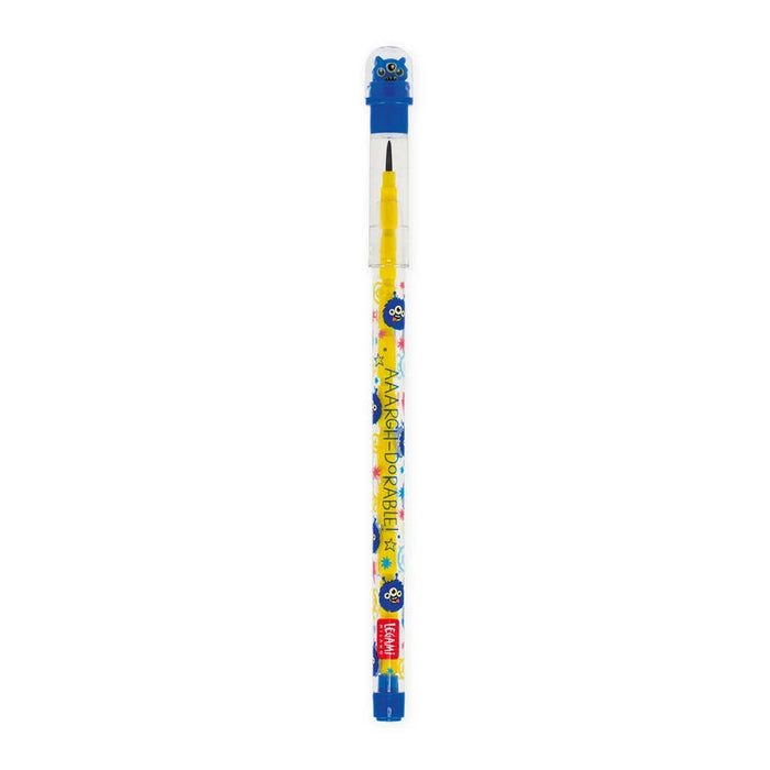 Legami Stackable Pencil With Eraser - Monster