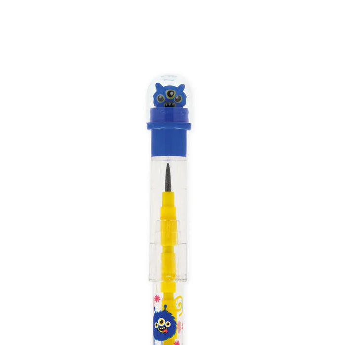 Legami Stackable Pencil With Eraser - Monster