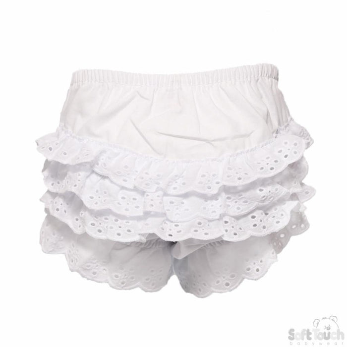 Soft Touch Cotton White Pants