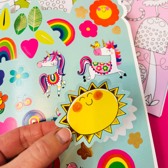 Rachel Ellen Fairy Die-Cut Colouring Book With Stickers