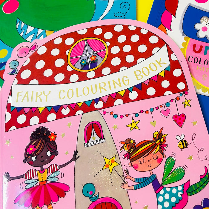 Rachel Ellen Fairy Die-Cut Colouring Book With Stickers