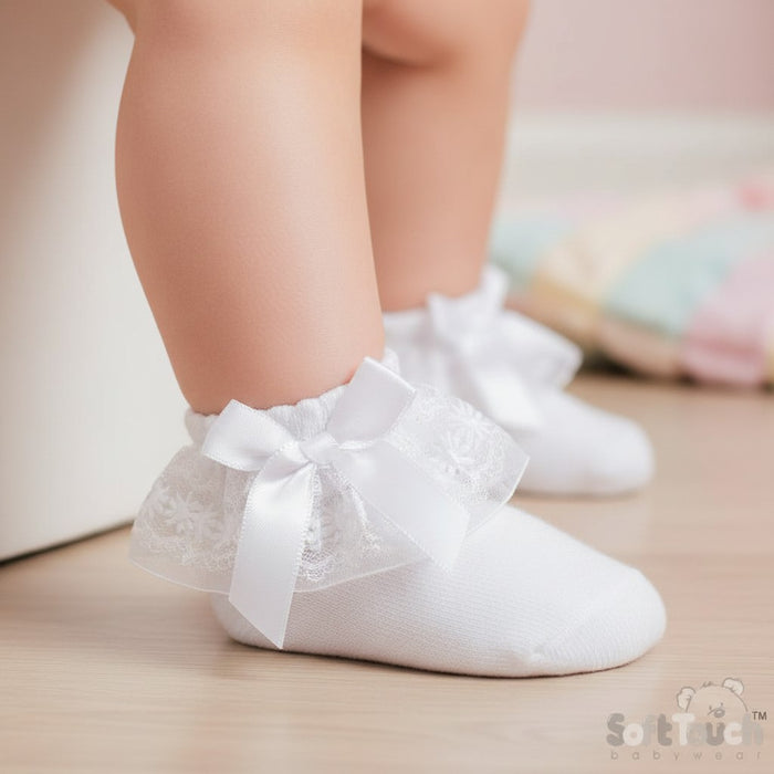 Elizabeth Anne Organza And Lace Sock