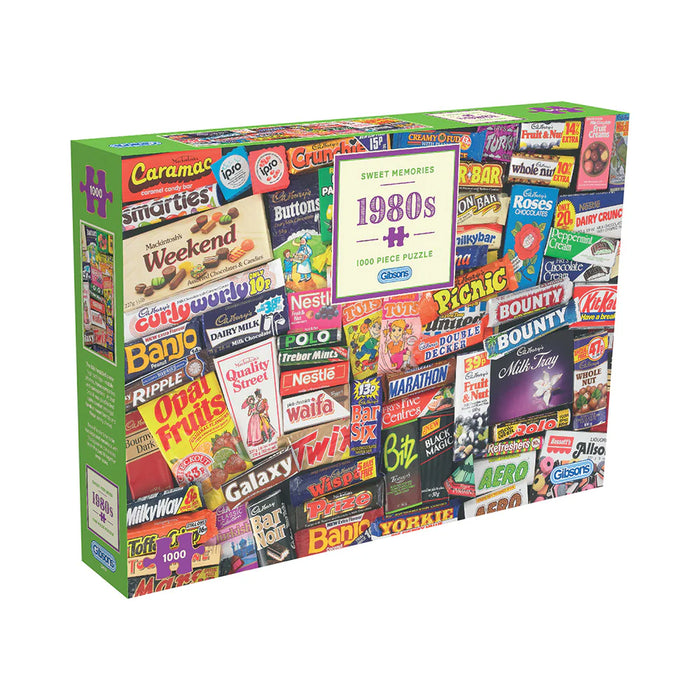 Gibsons Sweet Memories Of The 1980s 1000 Piece Jigsaw Puzzle